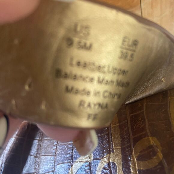 Sam Edelman Rayna Leather Slip On Platform Sandals, Saddle, Size 9.5 - Picture 9 of 12